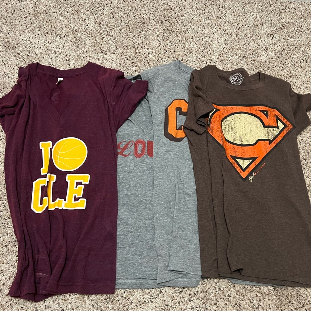 Cleveland Sports Short Sleeve Tees- set of 5